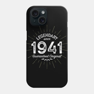 80th Birthday Gift - Legendary since 1941 - Guaranteed Original Phone Case