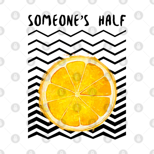 Someone’s Half Orange Slice by Soba Wave Studio