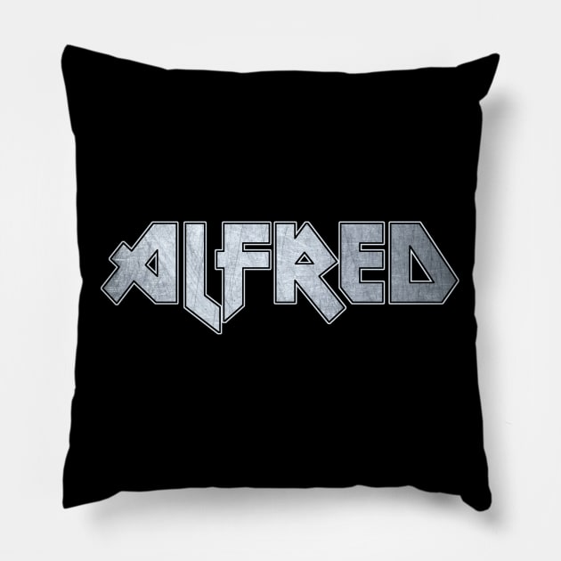 Heavy metal Alfred Pillow by KubikoBakhar