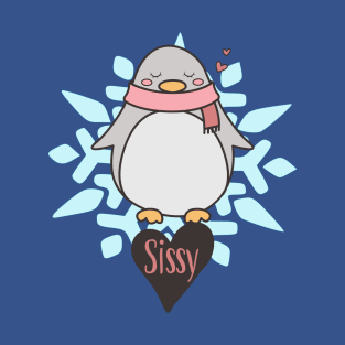 Cute Penguin Sissy Big Sister Little sister T-Shirt