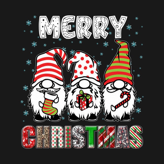 Merry Christmas Gnome Family Funny Xmas Tree Women Men Kids by JennyArtist