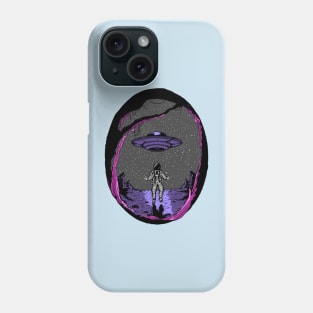 astronaut moon landing Phone Case