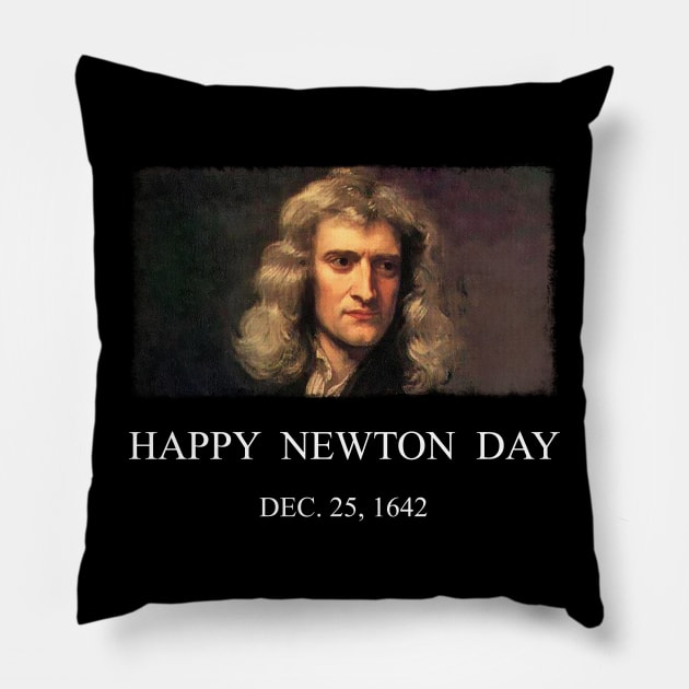 Isaac Newton Day Pillow by Scar