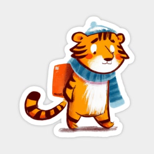 Cute Tiger Drawing Magnet