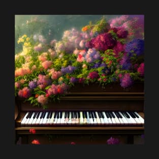 Piano in Flowers T-Shirt