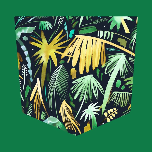 Pocket- brushstrokes palms by ninoladesign