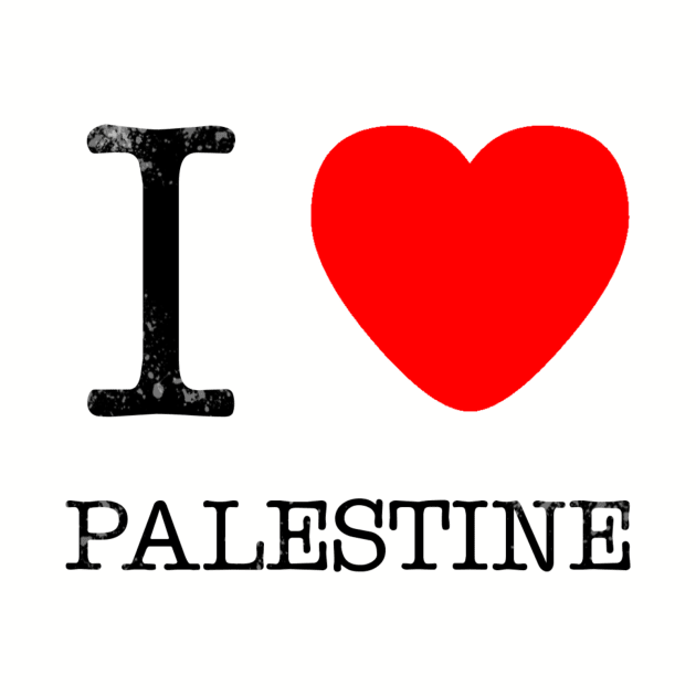 I LOVE PALESTINE by Palestine_ART