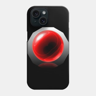 Red Glass Orb Phone Case