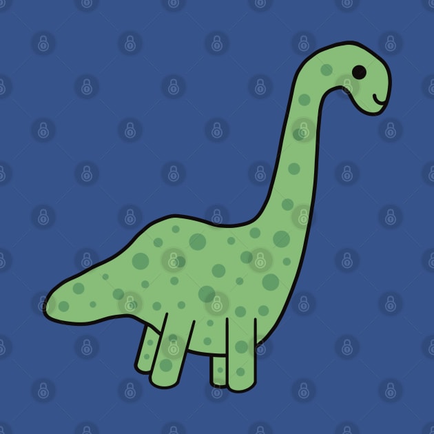 Cute Kawaii Brontosaurus Dino by KawaiiByDice