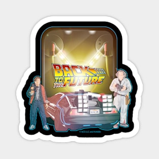 back to the future, McFly, Doc Brown, Delorean, Flux Capacitor Magnet