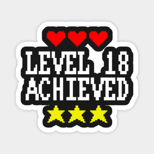 Level 18 Achieved Magnet