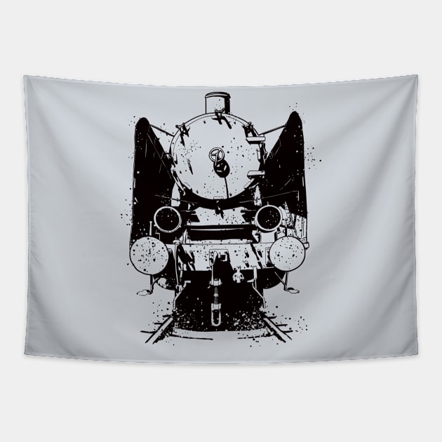 Grunge locomotive Tapestry by StefanAlfonso