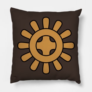 Brick Cog Gear Pillow