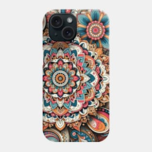 Vibrant Floral Blooming Mandala Phone Case