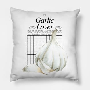 Garlic Lover - Allium sativum Gardening Healthy Herbs Pillow