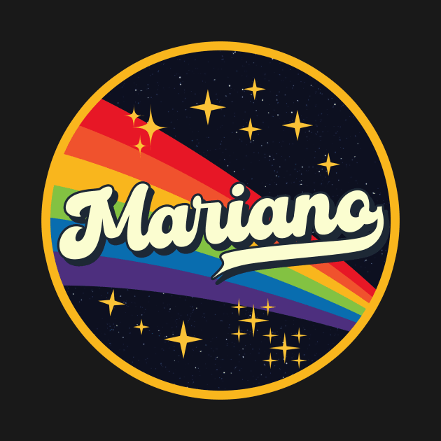 Mariano // Rainbow In Space Vintage Style by LMW Art