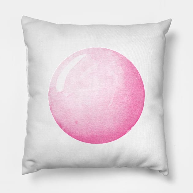 Pink bubble Pillow by shoko