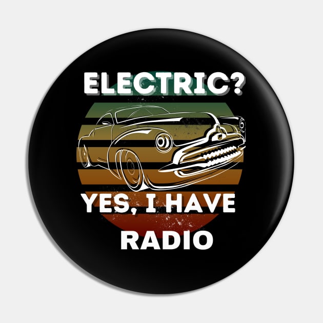 Car Petrolhead Funny EV Car Pin by OnOffDesing