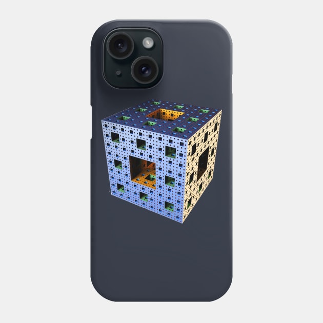 Fractal- Menger Sponge Phone Case by candhdesigns