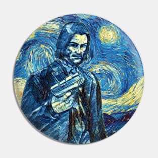 John Wick Van Gogh Style Pin