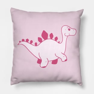 Pink Dino Pillow