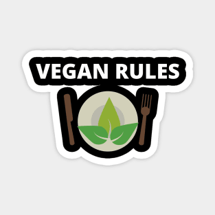 Vegan Rules Magnet