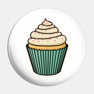 Cute Cupcake with Pink Sprinkles! Pin