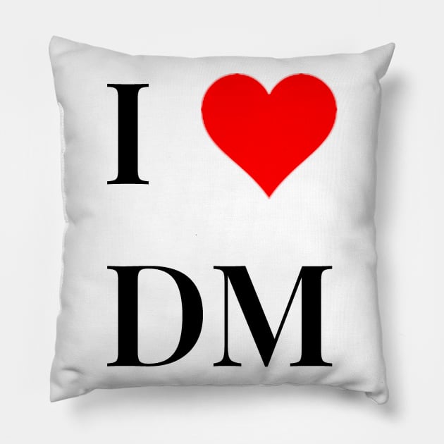 I<3DM Pillow by Danbury Museum