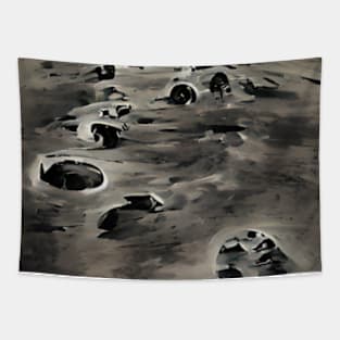 Footprints on the Moon Tapestry