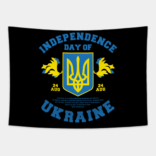 Independence Day Of Ukraine peace sign Ukraine Coat of Arms tryzub T-Shirt Tapestry