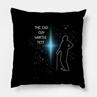 old guy whistle test round Pillow