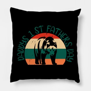 Daddy's 1st Father's Day T Shirt Pillow