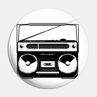 Ghetto blaster - radio recorder Pin