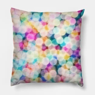 Rainbow Bokeh Pillow