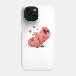 Pig in love Phone Case