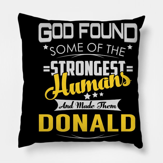 DONALD Pillow by Lotusg