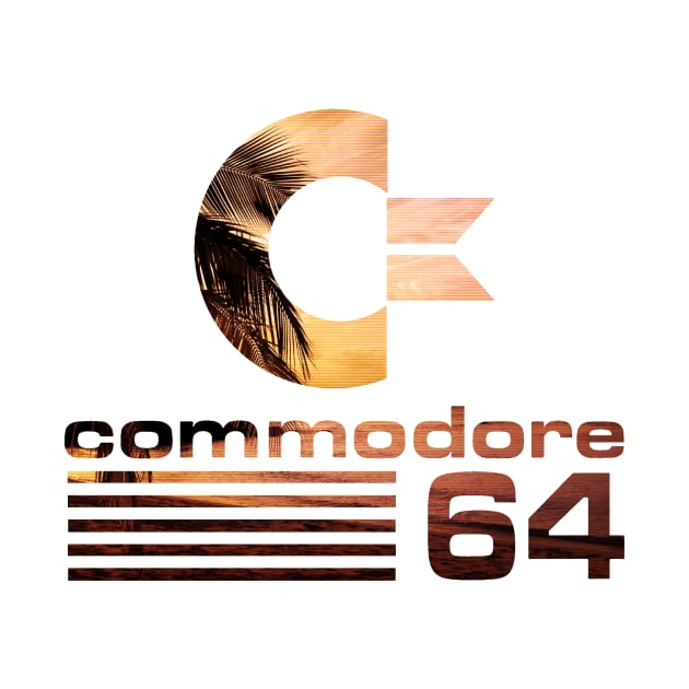 Commodore 64 Sunset Vaporwave Logo by gregG97