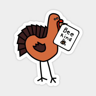 Be Kind Thanksgiving Turkey Magnet