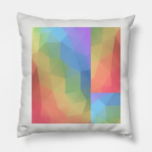 Abstract Rainbow Triangle Gradient Pillow