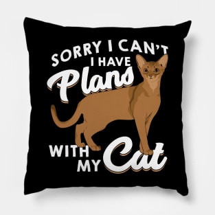 Sorry I Can't I Have Plans With My Cat Pillow