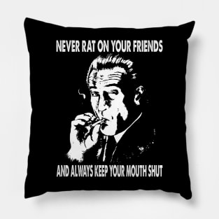 Joe pesci vintage movie smoking art Pillow