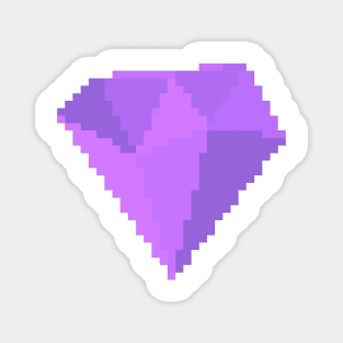 Amethyst Gem Pixel Art Magnet