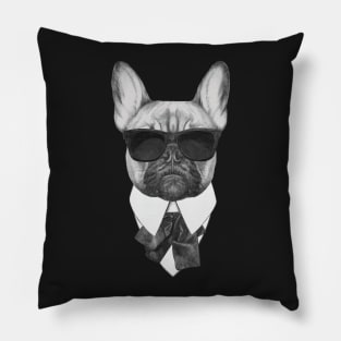 French Bulldog in Black Pillow