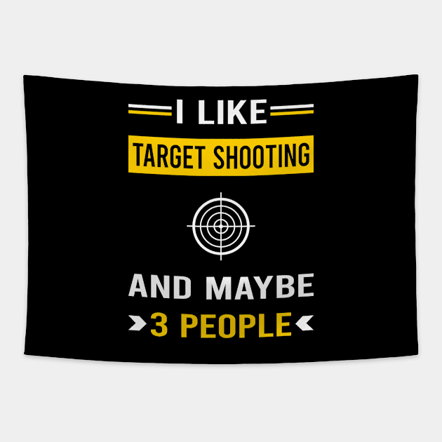 3 People Target Shooting Tapestry by Bourguignon Aror