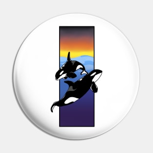 Orcas Sunset Pin