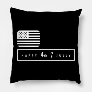 happy-4th-of-jully (white writting) Pillow