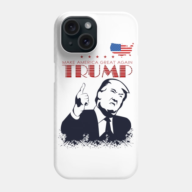 trump make america great again Phone Case by CloudyStars