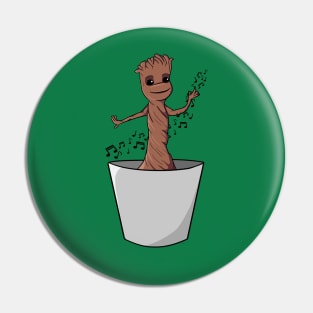 Dancing Baby Groot Pin