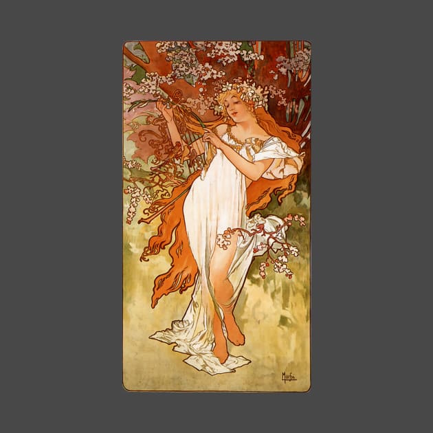 Alphonse Mucha Vintage Poster Art Design by PaperMoonGifts