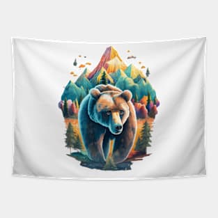 Bear Vector Design Tapestry